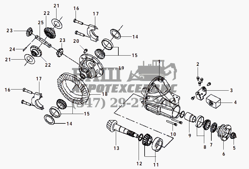 FRONT REDUCER AND DIFFERENTI AL ASSEMBLY(F1) GW-Safe F1