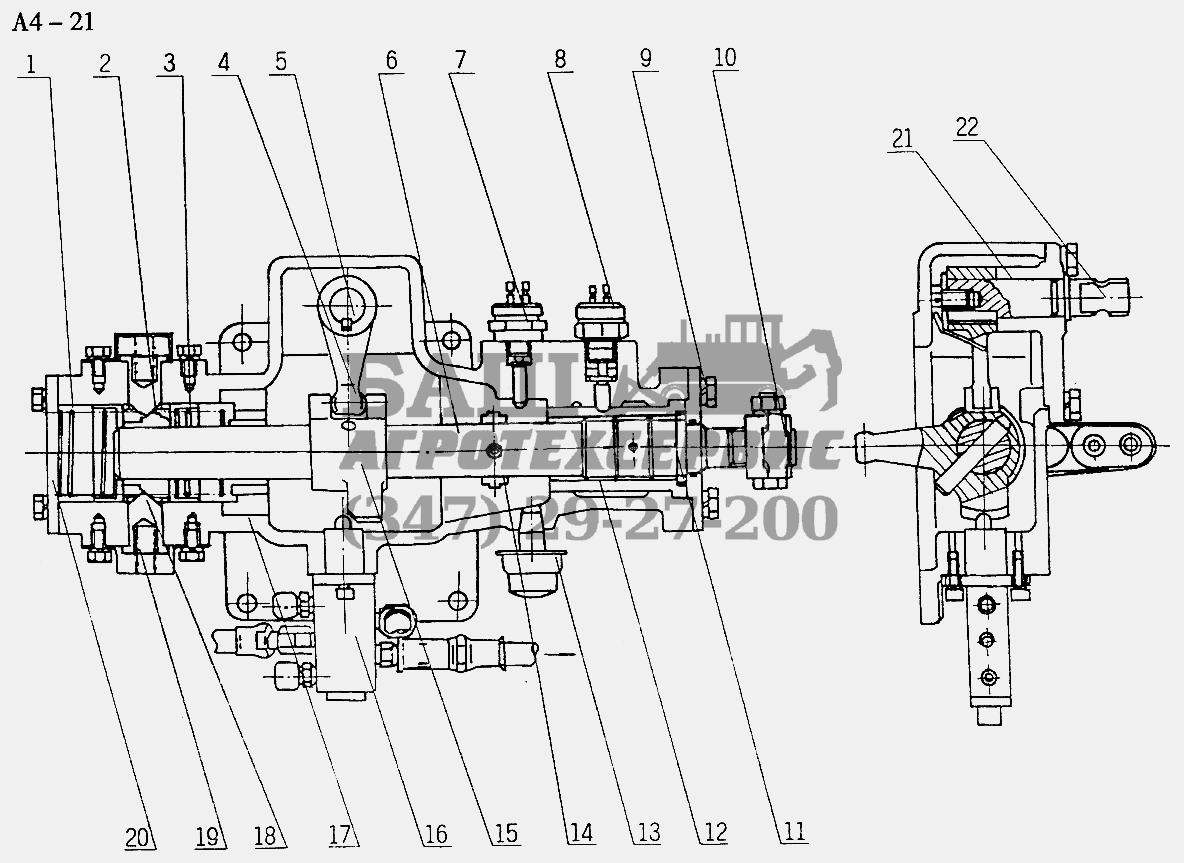 Fuller DOUBLE LEVER DOUBLE H OPERATION C(Option) (A4-21) Sinotruk 6x4 Tractor (371)