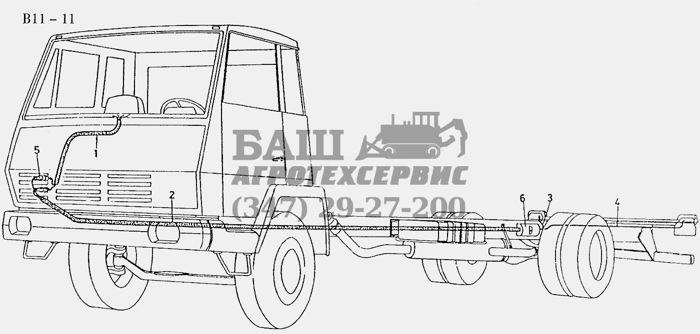 ELECTRICAL LINES FOR CAN SYSTEM (B11-11) Sinotruk 4x2 Tractor (371)