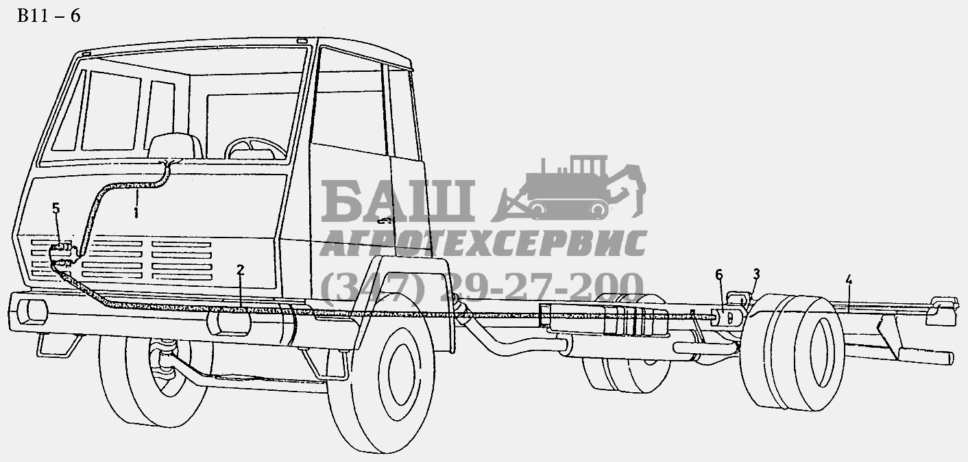 ELECTRICAL LINES FOR CENTRAL CONTROL ELECTRICAL SYSTEM (B11-6) Sinotruk 6x4 Tractor (371)