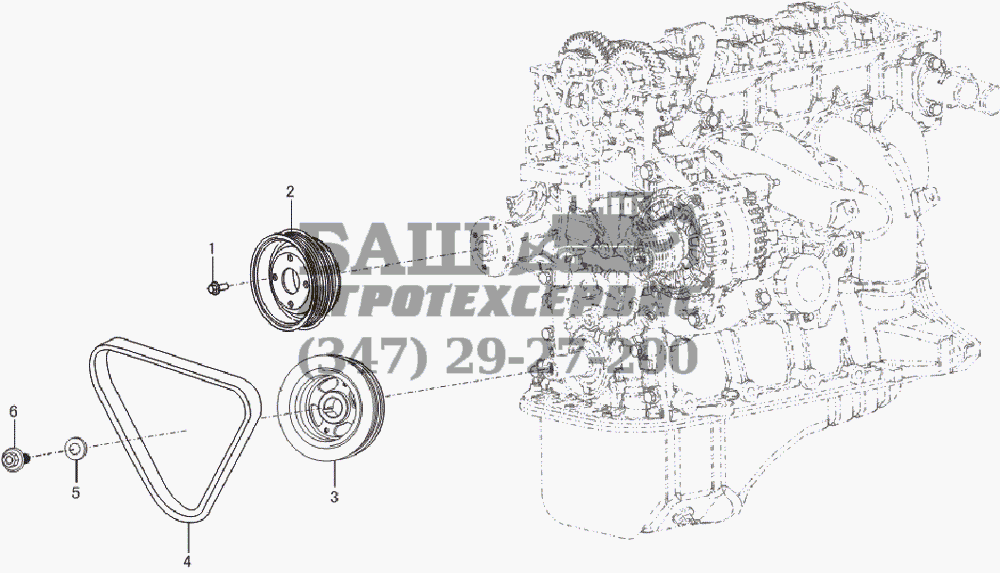 Pulley system LF-7130A1 
