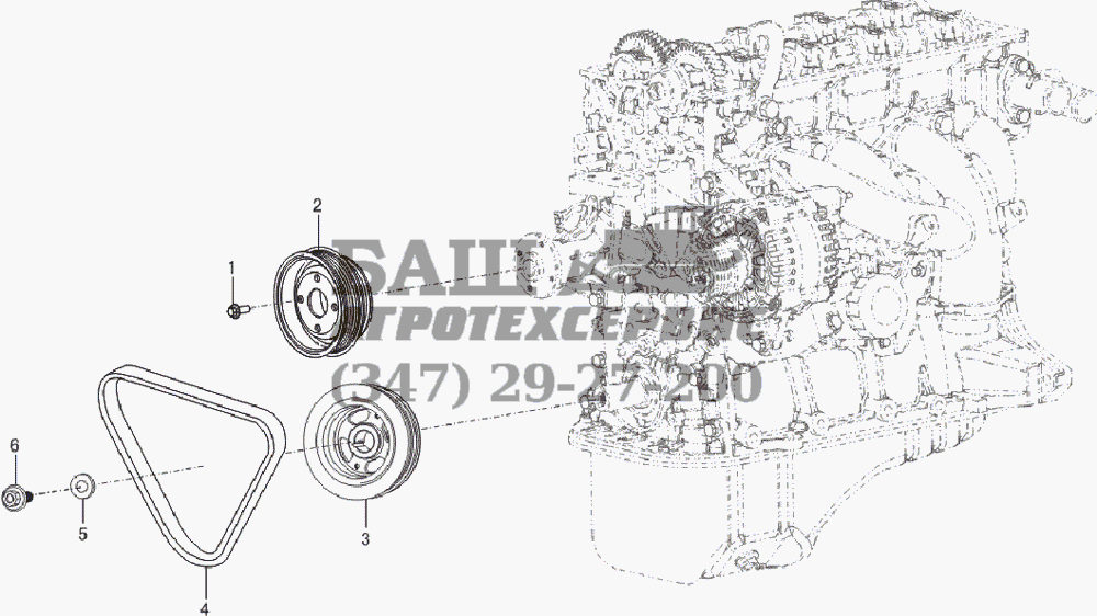 Pulley system LF-7160L1 