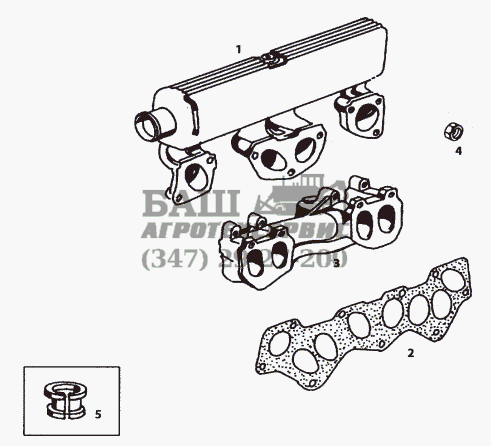 INLET AND EXHAUST MANIFOLD TATA Telcoline-207