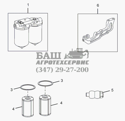 FUEL FILTER CHASSIS TYPE: 381313 TATA-LPT 613/34 WB Euro III