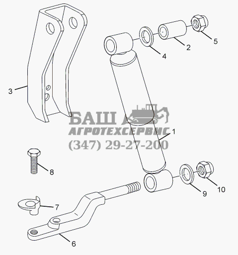 FRONT SHOCK ABSORBER TATA-LPT 613/34 WB Euro III