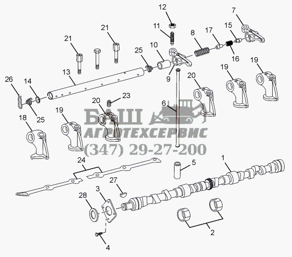 ENGINE TIMING (CAMSHAFT AND COMPONENTS) TATA-LPT 613/34 WB Euro III