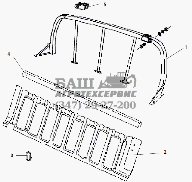 FRONT BOARD ASSEMBLY,CARGO BODY GW-Sailor