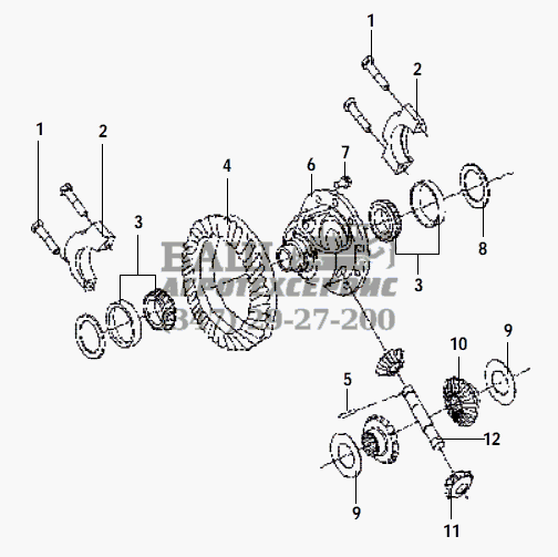 FRONT AXLE DIFFERENTIAL ASSEMBLY GW-Sailor
