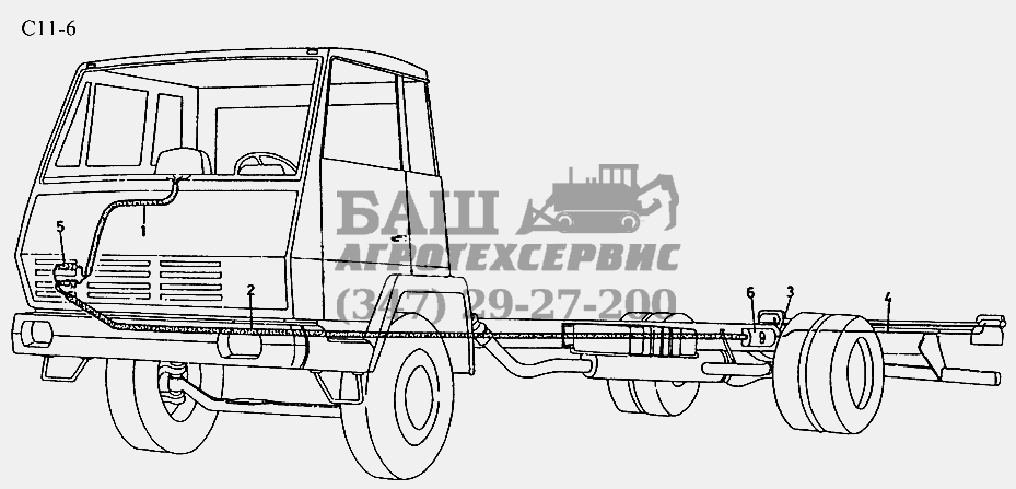 ELECTRICAL LINES (C11-6) Sinotruk 6x4 Tractor (371)