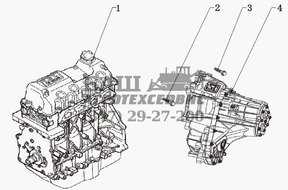 Engine-Transmission LF-7162 