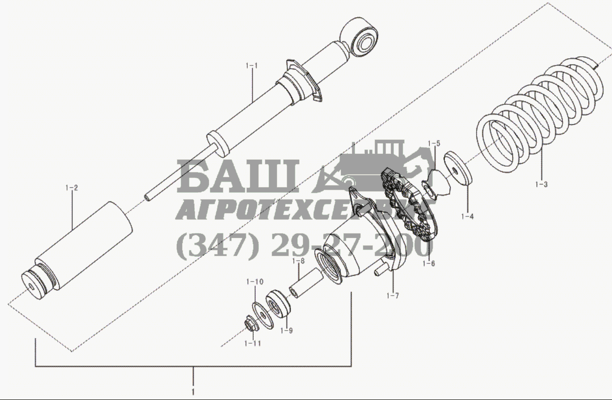 Rear shock absorber LF-7162 