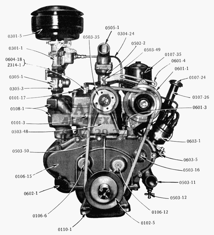   /Engine Assembly Studebaker US6x6