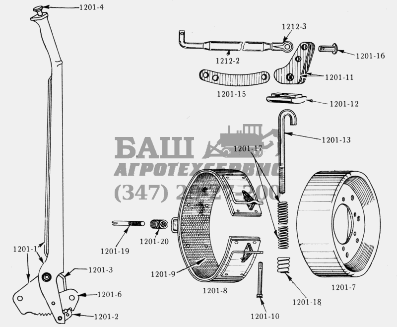  /Hand Brake and Parts Studebaker US6x6