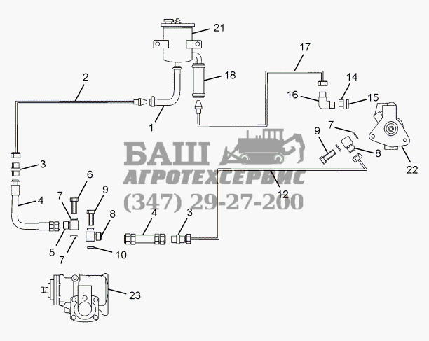 POWER STEERING COMPONENT & PIPE LINES 357171, 357172, 357173 TATA-SFC 407 LHD Euro II